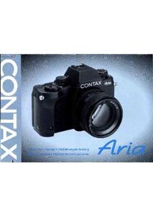 Contax Aria manual. Camera Instructions.